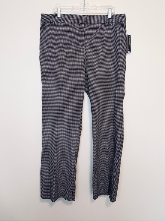 George Pants - George Black and White Micro-Check Stretch Pants